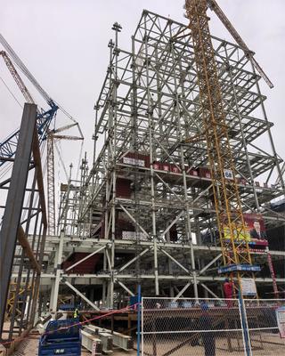 High Quality ASTM A36 Carbon Steel Structure Prefab Office Building Light Metal Building for Workshop and Warehouse Storage