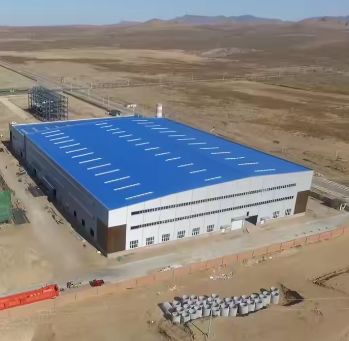 Struktur Industri Logam H‑beam Bengkel Penyimpanan Beban Berat Bagian Penguat Diagonal Dokumentasi Ereksi Di Lokasi Tinggi Eave Kustom
