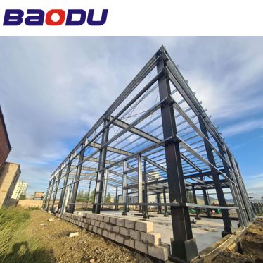 Penyimpanan Baja Modular Galvanisasi Hot Dip Direkayasa untuk Daya Tahan Tahan Air Struktur Baja Komersial Perumahan Prefab Industri Bangunan Sekolah Pracetak