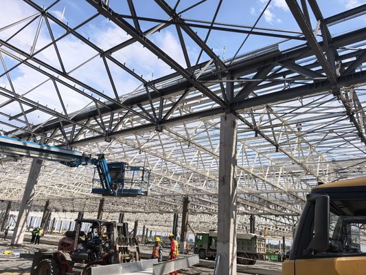 Pabrik Industri Baja Ereksi Modular Untuk Pemrosesan Mekanis Baut Jangkar Mengatur Lebar Teluk Kustom Dokumentasi Teknis Lengkap
